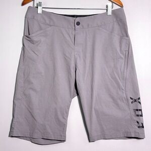 Fox Ranger Mountain Bike Shorts Mens Size 32 Ripstop Adjustable Waist Gray MTB
